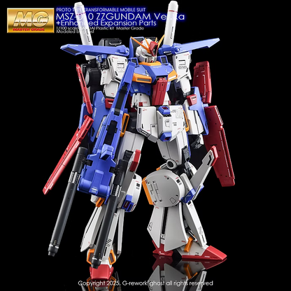 G-rework CUSTOM DECAL[MG] ZZ GUNDAM Var.Ka + Enhanced Expansion Parts
