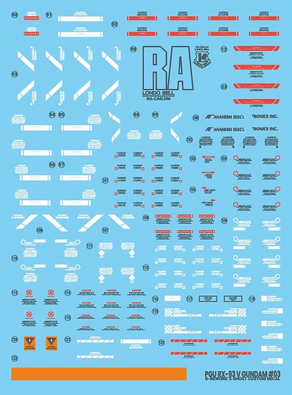 G-rework Decals [PG] UNLEASHED RX-93 V GUNDAM