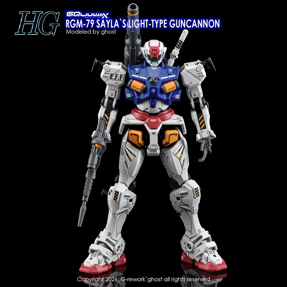 G-rework CUSTOM DECAL [HG] [GQX] SAYLA LIGH-TYPE GUNCANNON