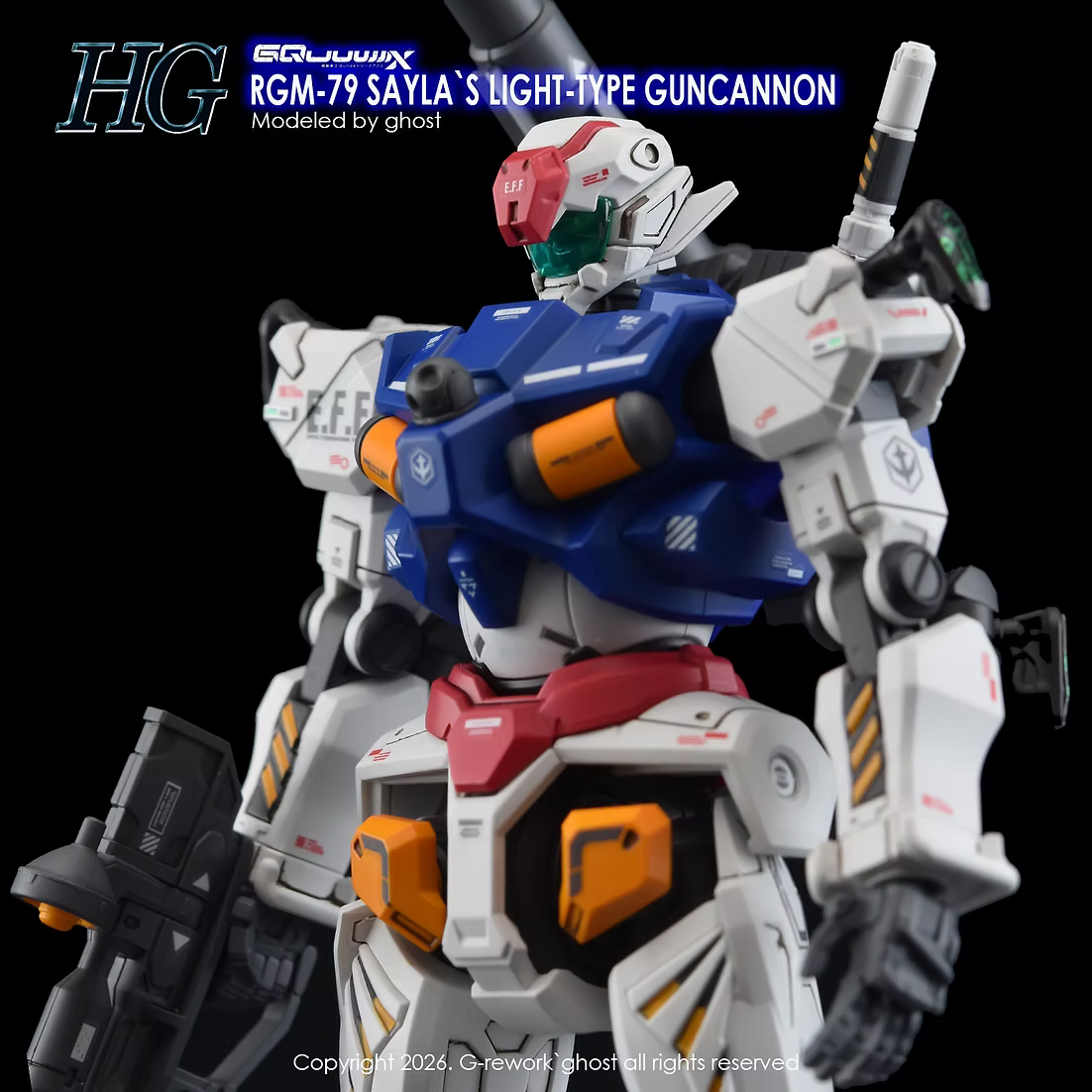 G-rework CUSTOM DECAL [HG] [GQX] SAYLA LIGH-TYPE GUNCANNON