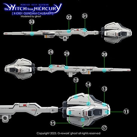 [G-REWORK DECALS] [HG] [witch from mercury] CALIBARN