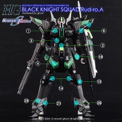 G-rework CUSTOM DECAL [HG] [SEED] B.K.S RUD-RO ( Series selectable )