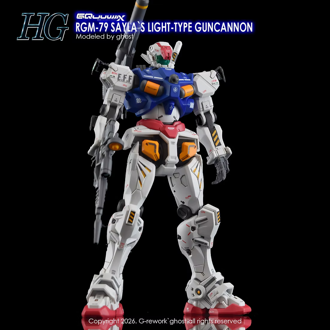 G-rework CUSTOM DECAL [HG] [GQX] SAYLA LIGH-TYPE GUNCANNON