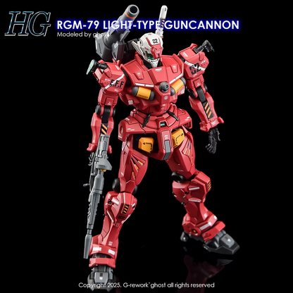 CUSTOM DECAL [HG] (GOX) LIGHT-TYPE GUNCANNON