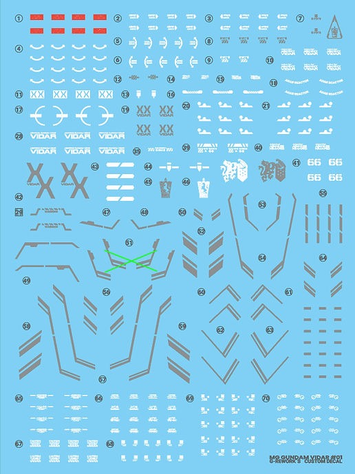 G-rework Decals [MG] GUNDAM VIDAR