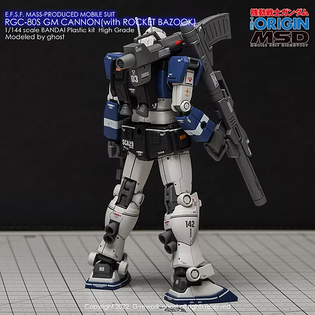 G-REWORK CUSTOM DECAL [HG] GM CANNON ROCKET BAZOOKA TYPE