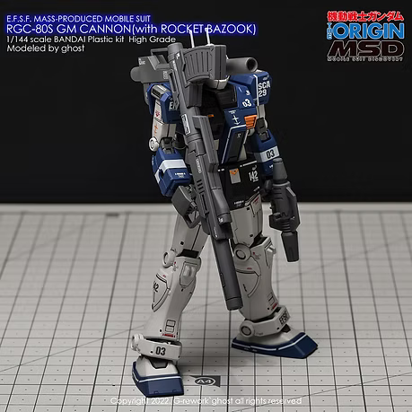 G-REWORK CUSTOM DECAL [HG] GM CANNON ROCKET BAZOOKA TYPE