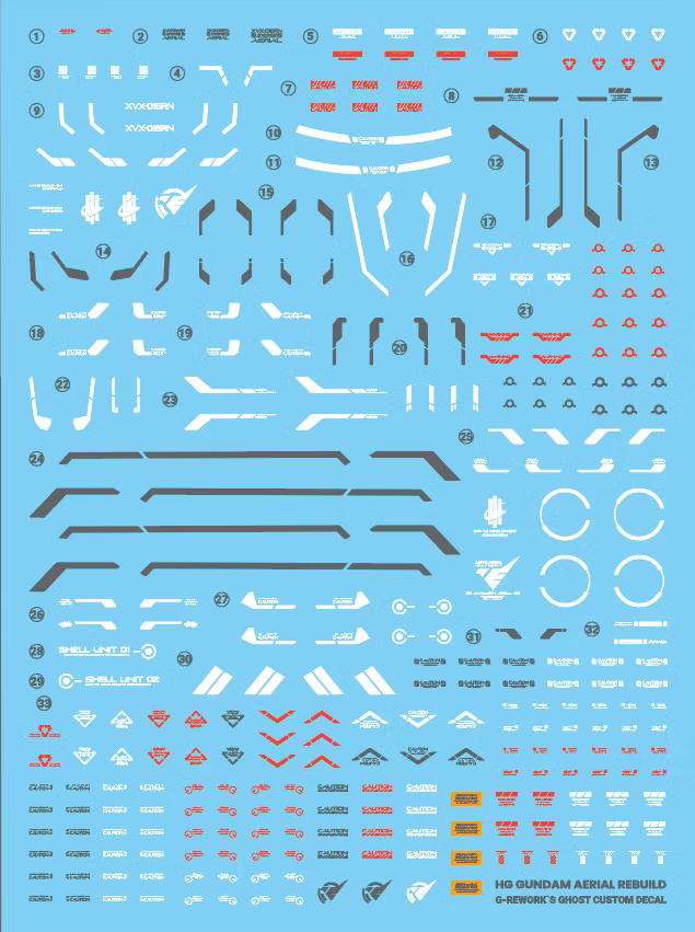 CUSTOM DECAL [HG] AERIAL_REBUILD