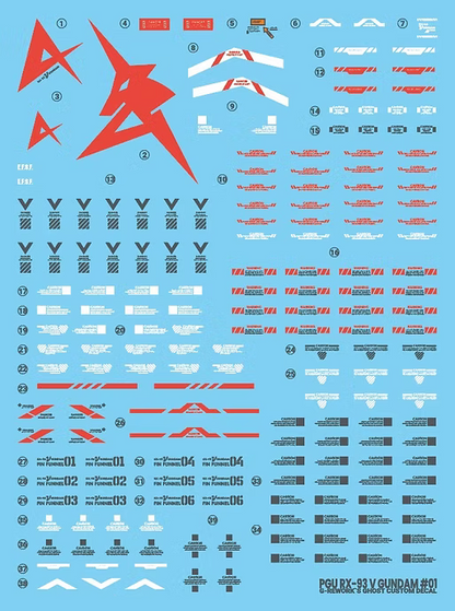 G-rework Decals [PG] UNLEASHED RX-93 V GUNDAM