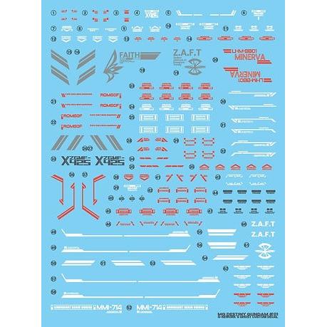 CUSTOM DECAL [MG] [SEED] DESTINY GUNDAM