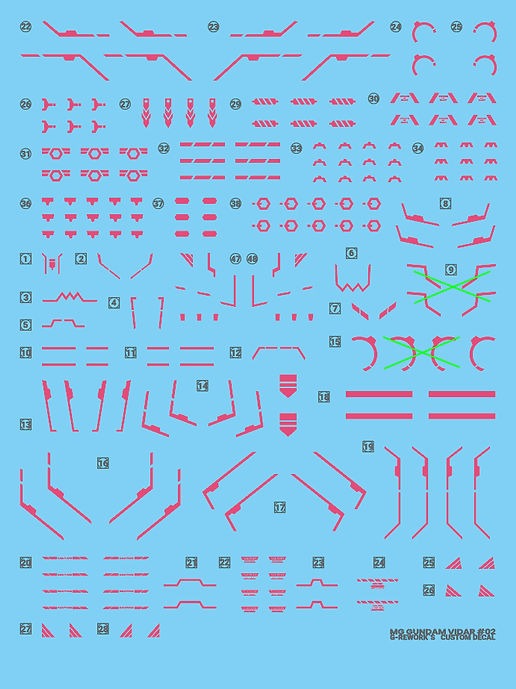 G-rework Decals [MG] GUNDAM VIDAR