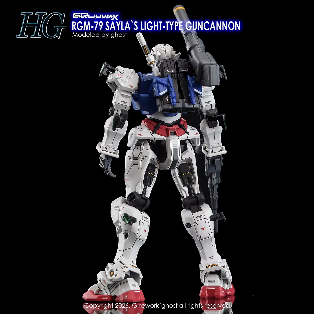 G-rework CUSTOM DECAL [HG] [GQX] SAYLA LIGH-TYPE GUNCANNON