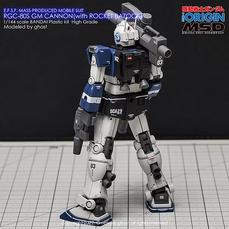 G-REWORK CUSTOM DECAL [HG] GM CANNON ROCKET BAZOOKA TYPE