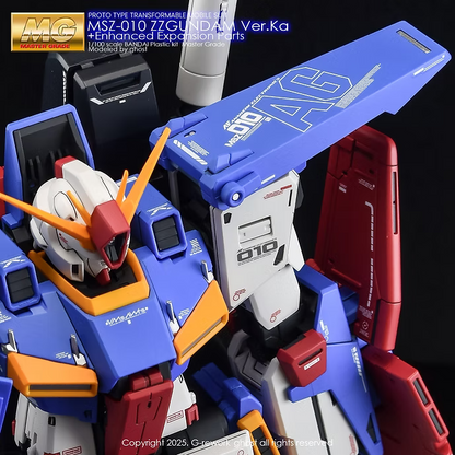G-rework CUSTOM DECAL[MG] ZZ GUNDAM Var.Ka + Enhanced Expansion Parts