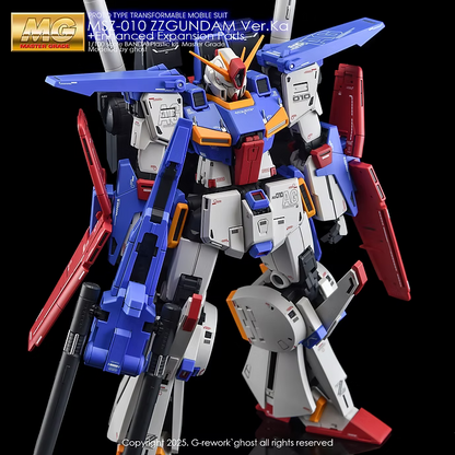 G-rework CUSTOM DECAL[MG] ZZ GUNDAM Var.Ka + Enhanced Expansion Parts
