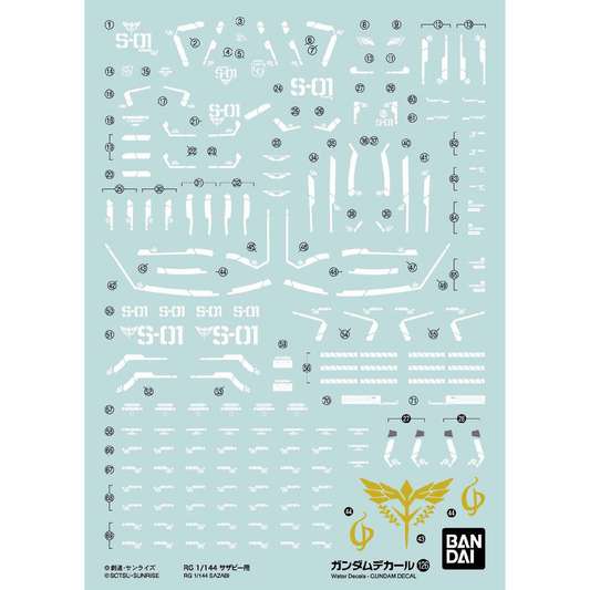 Gundam Decal 126 RG 1/144 3.00 Sazabi