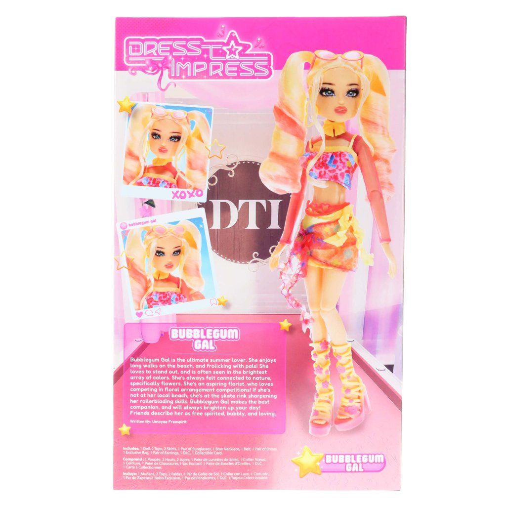 DRESS TO IMPRESS - Fashion Doll - Bubble Gum Gal