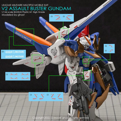 G-rework CUSTOM DECAL [HG] V2 ASSAULT BUSTER GUNDAM
