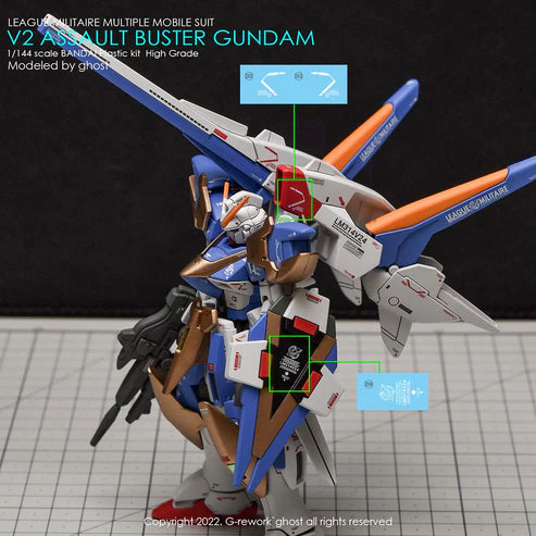 G-rework CUSTOM DECAL [HG] V2 ASSAULT BUSTER GUNDAM