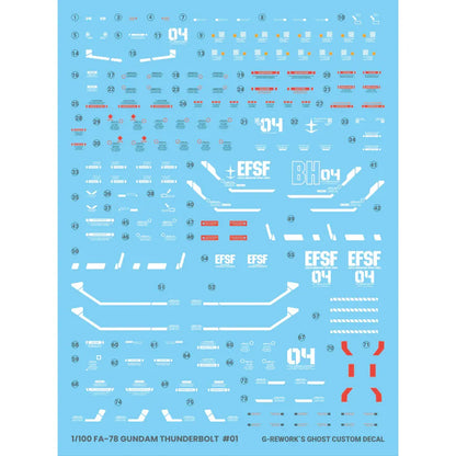 CUSTOM DECAL [HG] THUNDERBOLT  FULLARMOR GUNDAM