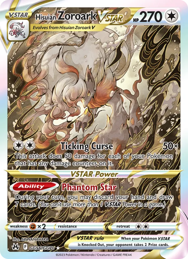 PSA 10 Hisuian Zoroark VSTAR (GG56/159) [Crown Zenith]