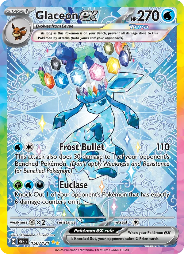 PSA 9 Glaceon ex (150/131) [Prismatic Evolutions]