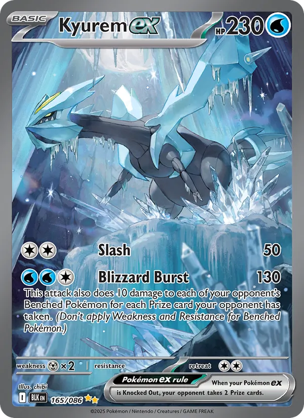 PSA 9 Kyurem ex (165/86) [Black Bolt]