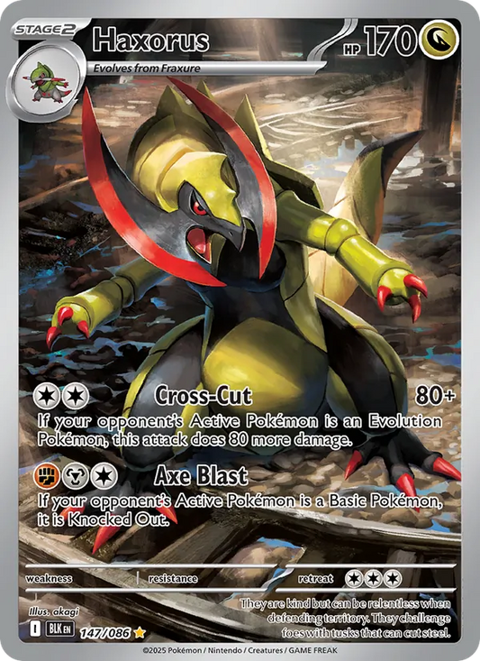 PSA 9 Haxorus (147/86) [Black Bolt]
