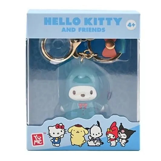 Hello Kitty And Friends Raincoat Collection Pochacco Keychain With Hand Strap Window Box