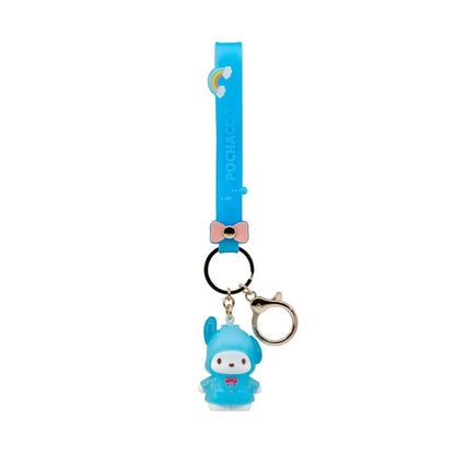 Hello Kitty And Friends Raincoat Collection Pochacco Keychain With Hand Strap Window Box