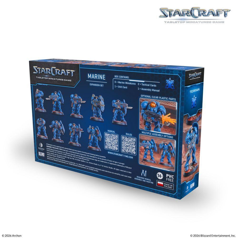 [PRE-ORDER] StarCraft Miniatures Game – Terran Marine Expansion Set