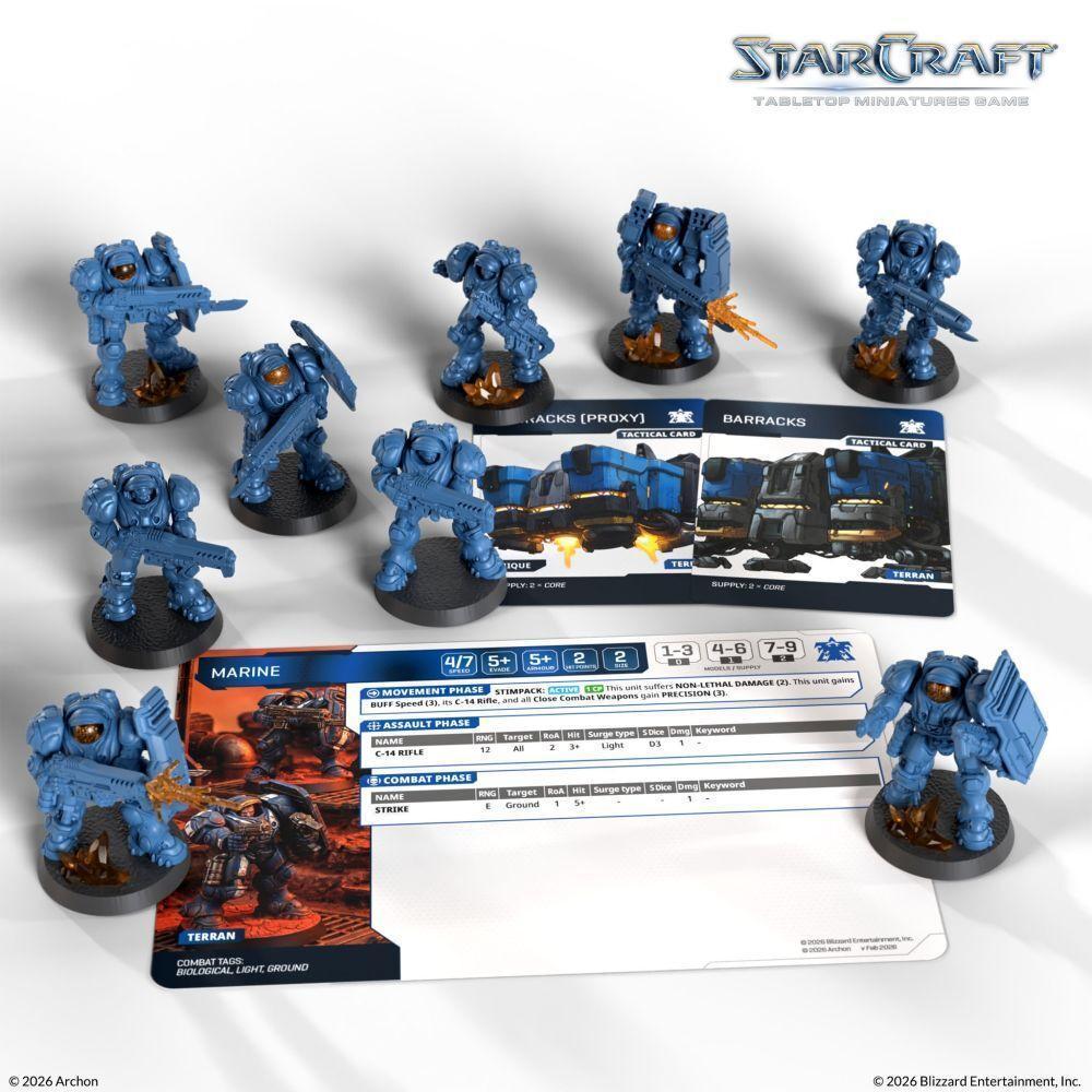 StarCraft Miniatures Game – Terran Marine Expansion Set