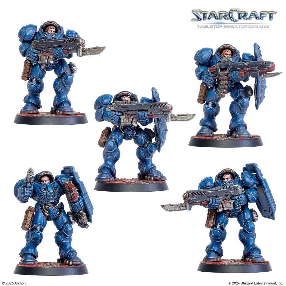 [PRE-ORDER] StarCraft Miniatures Game – Terran Marine Expansion Set