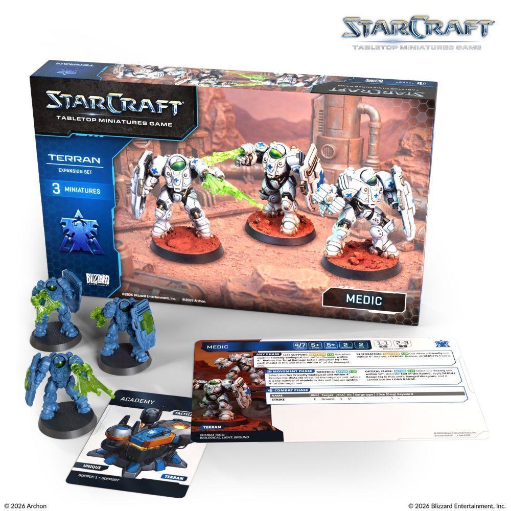 [PRE-ORDER] StarCraft Miniatures Game – Terran Medic Expansion Set
