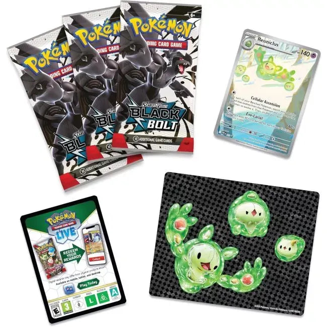 Pokemon TCG Scarlet & Violet 10.5 Black Bolt Tech Sticker Blister