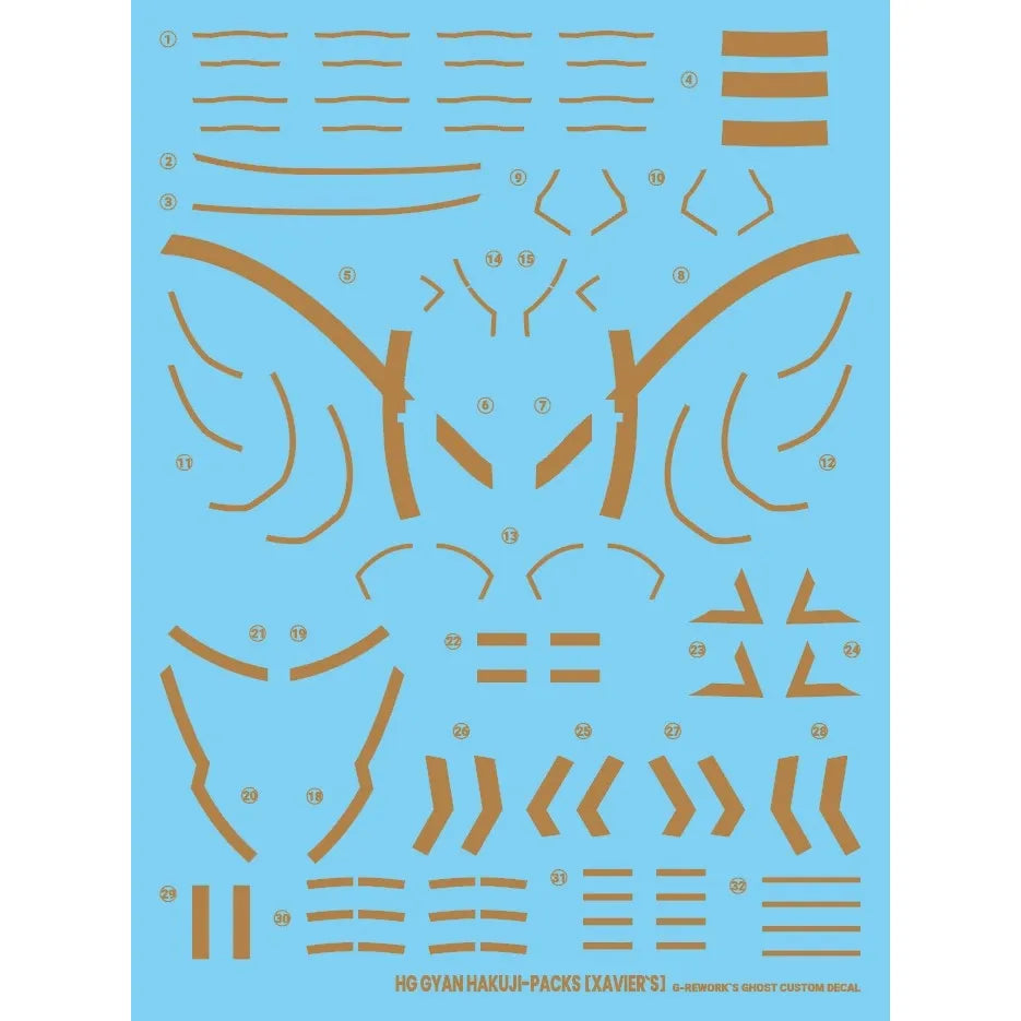 G-Rework HG Xavier's Gyan Hakuji-Packs Water Decal CD-H-GQ05