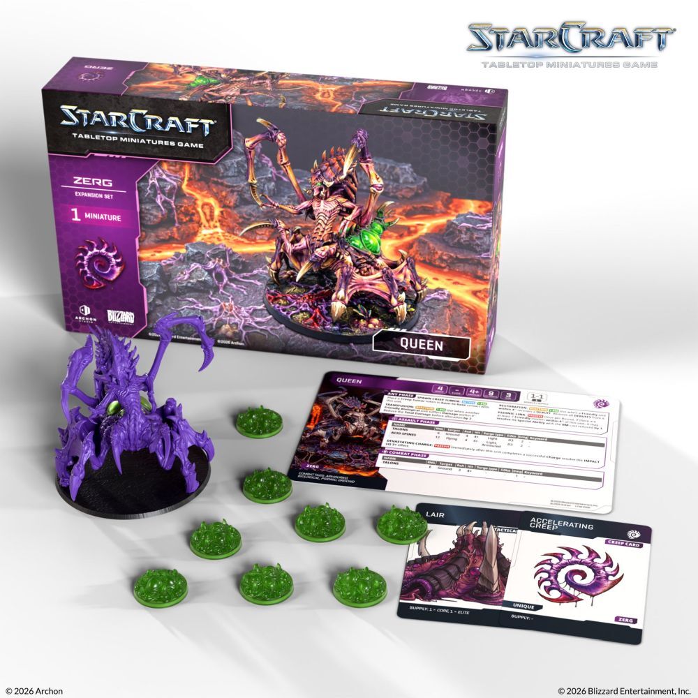 [PRE-ORDER] Starcraft Miniatures Games: Zerg - Queen - Expansion Set