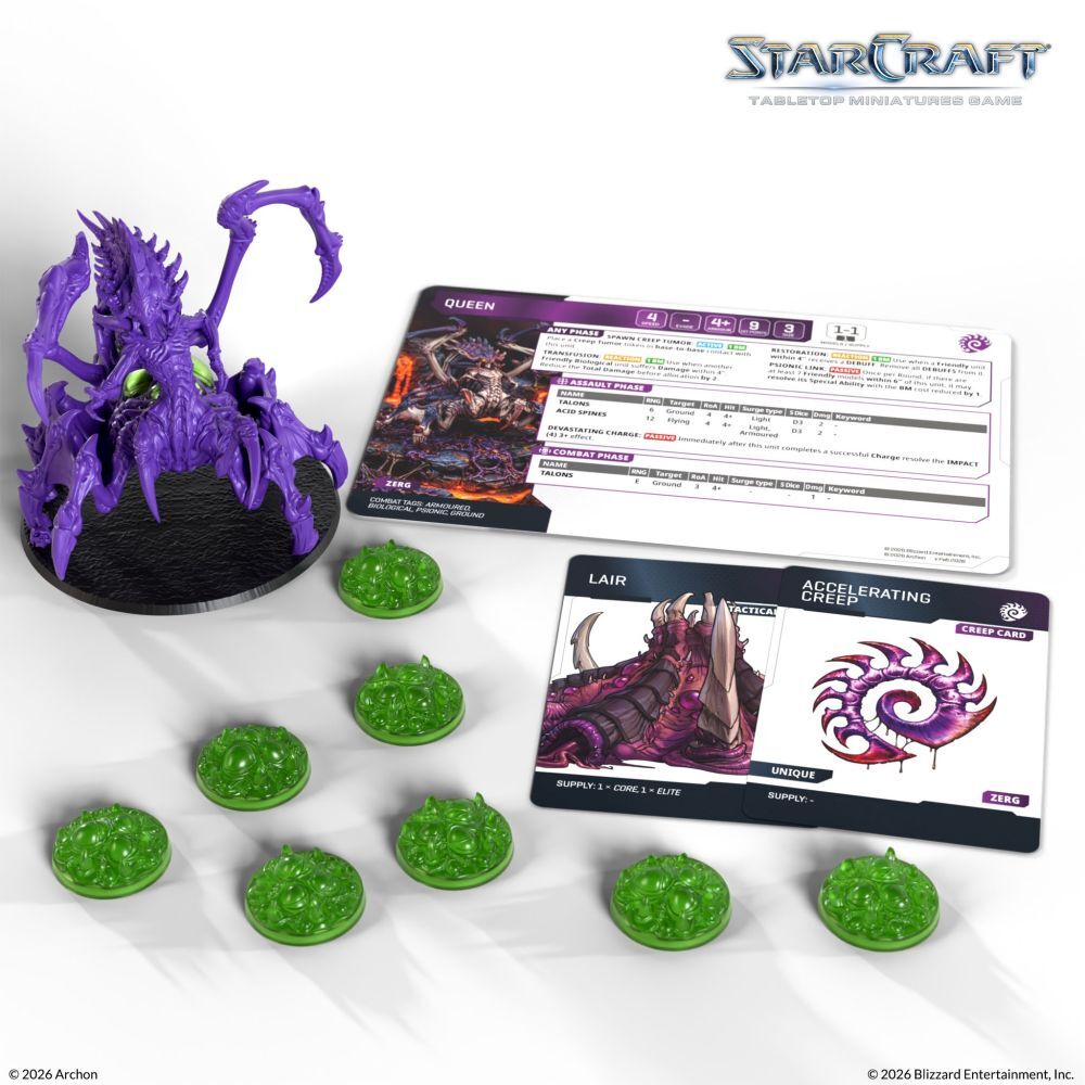 [PRE-ORDER] Starcraft Miniatures Games: Zerg - Queen - Expansion Set