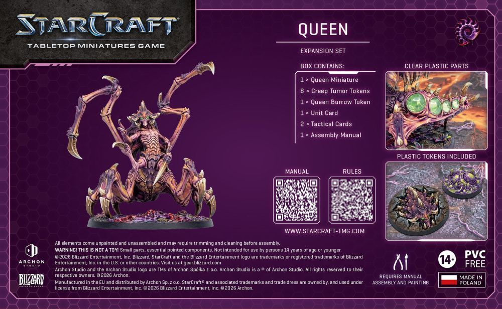 [PRE-ORDER] Starcraft Miniatures Games: Zerg - Queen - Expansion Set