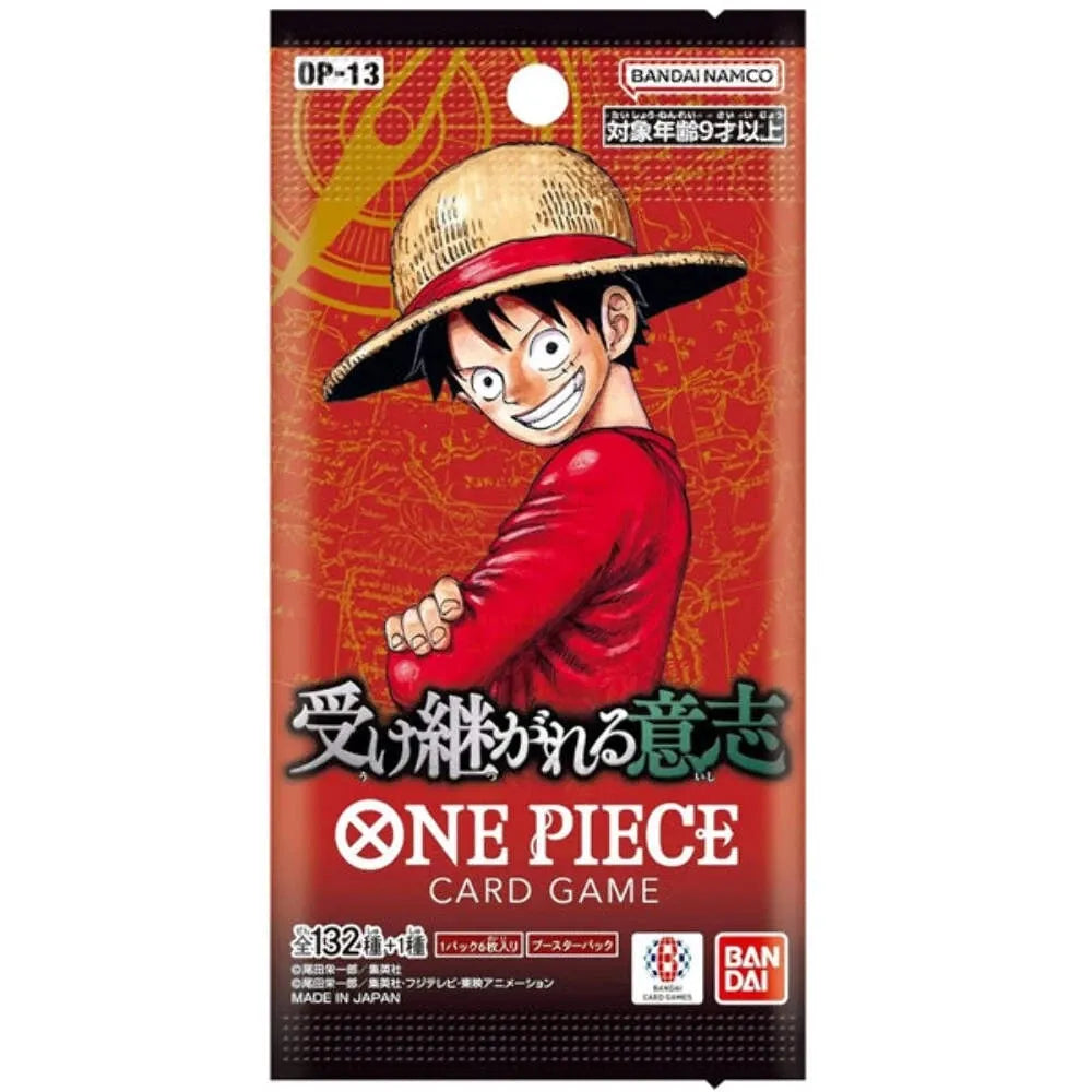 One Piece Card Game Carry On His Will OP-13 Booster Pack Japanese