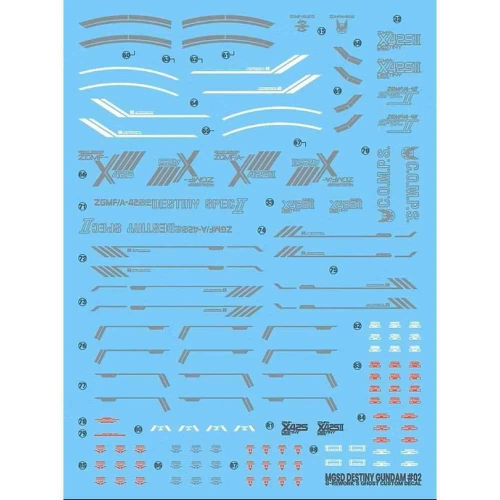 G-REWORK CUSTOM DECAL [MGSD] DESTINY GUNDAM