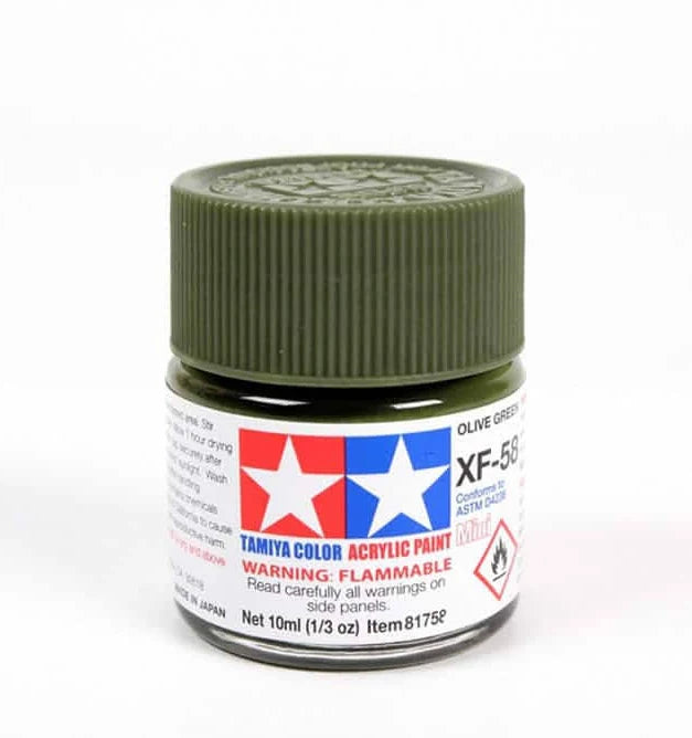 TAMIYA ACRYLIC MINI XF-58 OLIVE GREEN