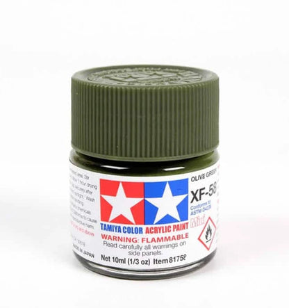 TAMIYA ACRYLIC MINI XF-58 OLIVE GREEN