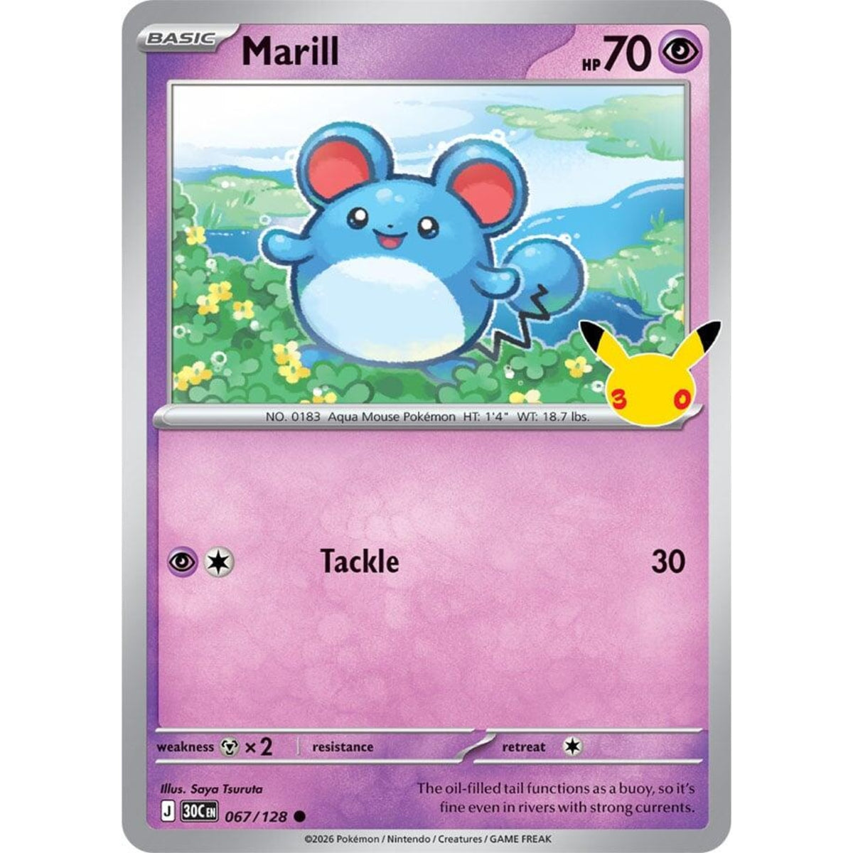 Marill - 067/128 Common ME:30th Anniversary
