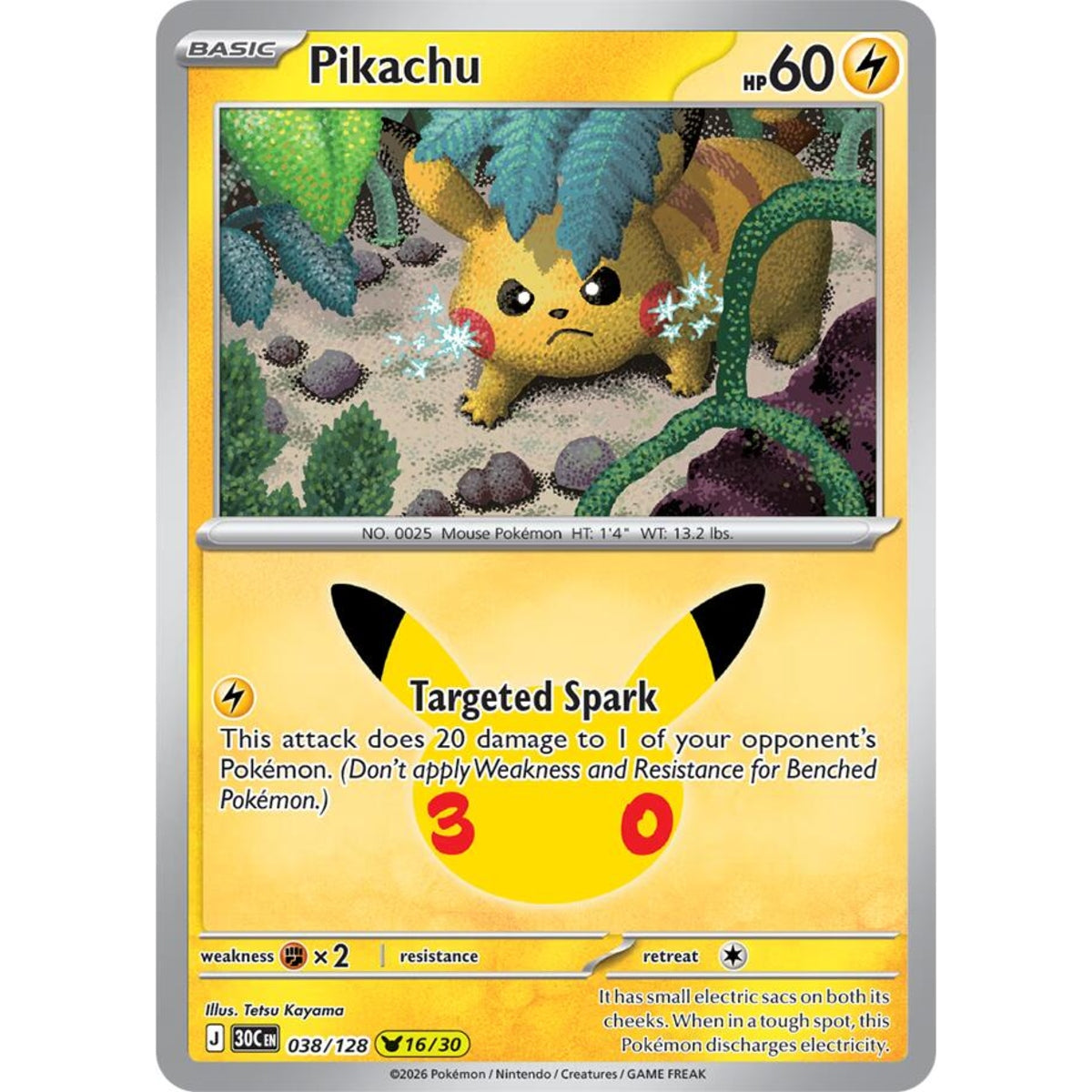 Pikachu - 038/128 Pikachu Rare