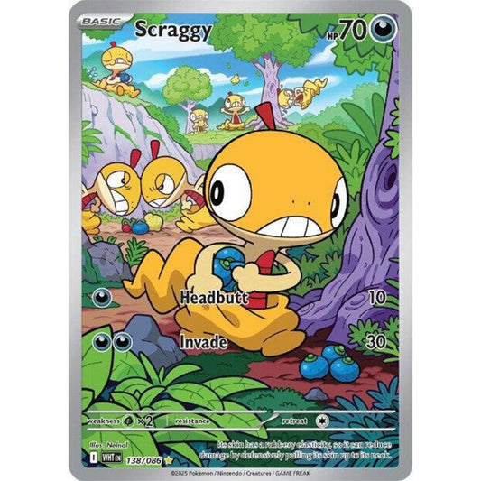 Scraggy (138/86) [White Flare]