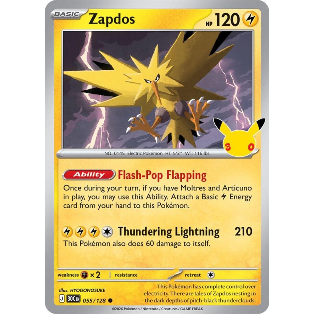 Zapdos - 055/128 Common