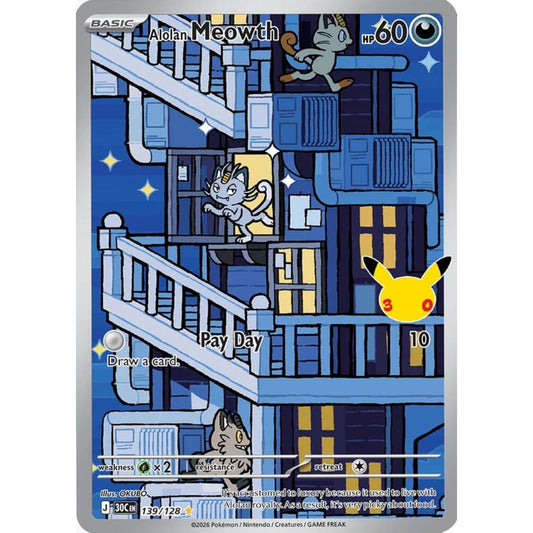 Alolan Meowth (139/128) [30th Celebration]