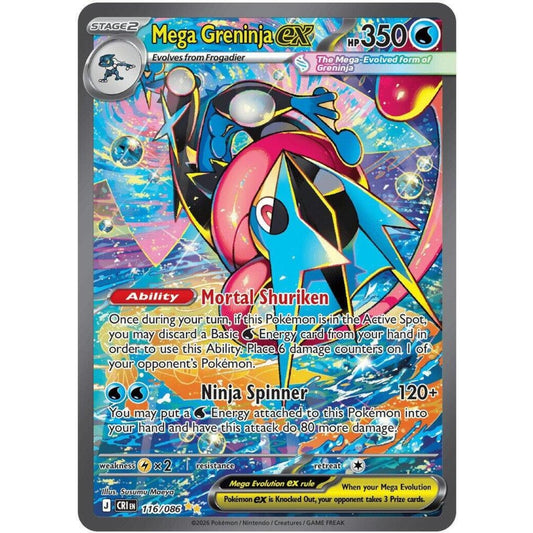 Mega Greninja ex (116) [Chaos Rising]