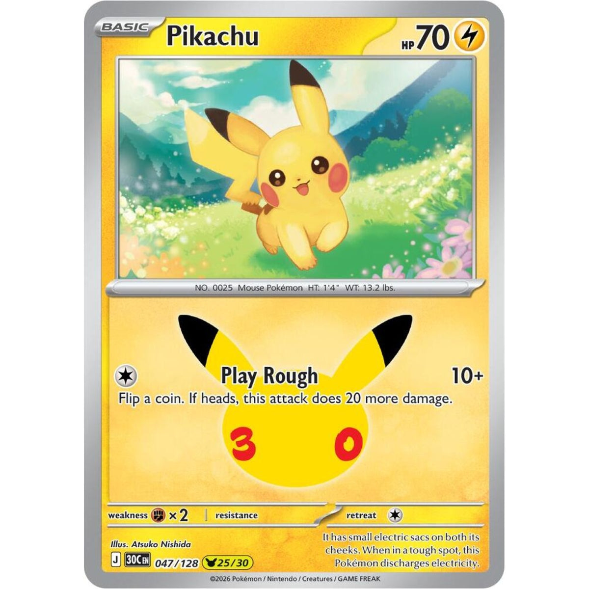 Pikachu - 047/128 Pikachu Rare